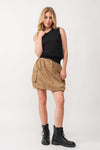 Alix Pocket Skirt in Tan