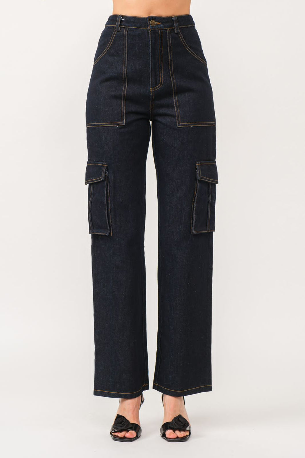 Tayla Cargo Denim Pants