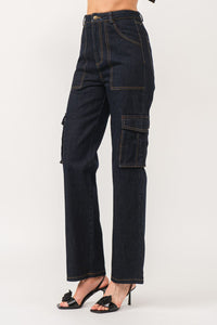 Tayla Cargo Denim Pants