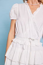 Load image into Gallery viewer, Flirty Frill Hem Romper in White
