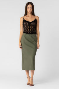 Forest Bias Slip Skirt