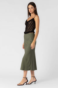 Forest Bias Slip Skirt