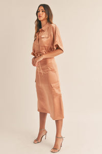 Dusty Salmon Silky Cargo Set