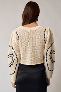 Origin of Love Embroidered Sweater