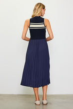 Load image into Gallery viewer, Lucienne Navy Midi Dress
