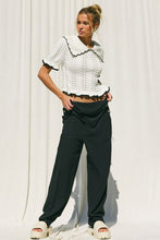 Load image into Gallery viewer, Preppy Chic Pointelle Top
