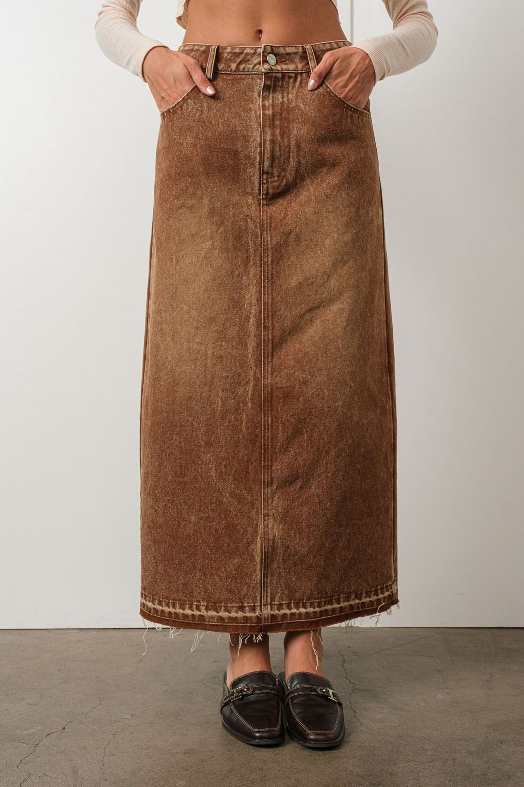 Western Honey Maxi Skirt