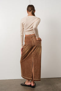 Western Honey Maxi Skirt