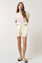 Load image into Gallery viewer, Love Nation Puff Sleeve Knit In Rose
