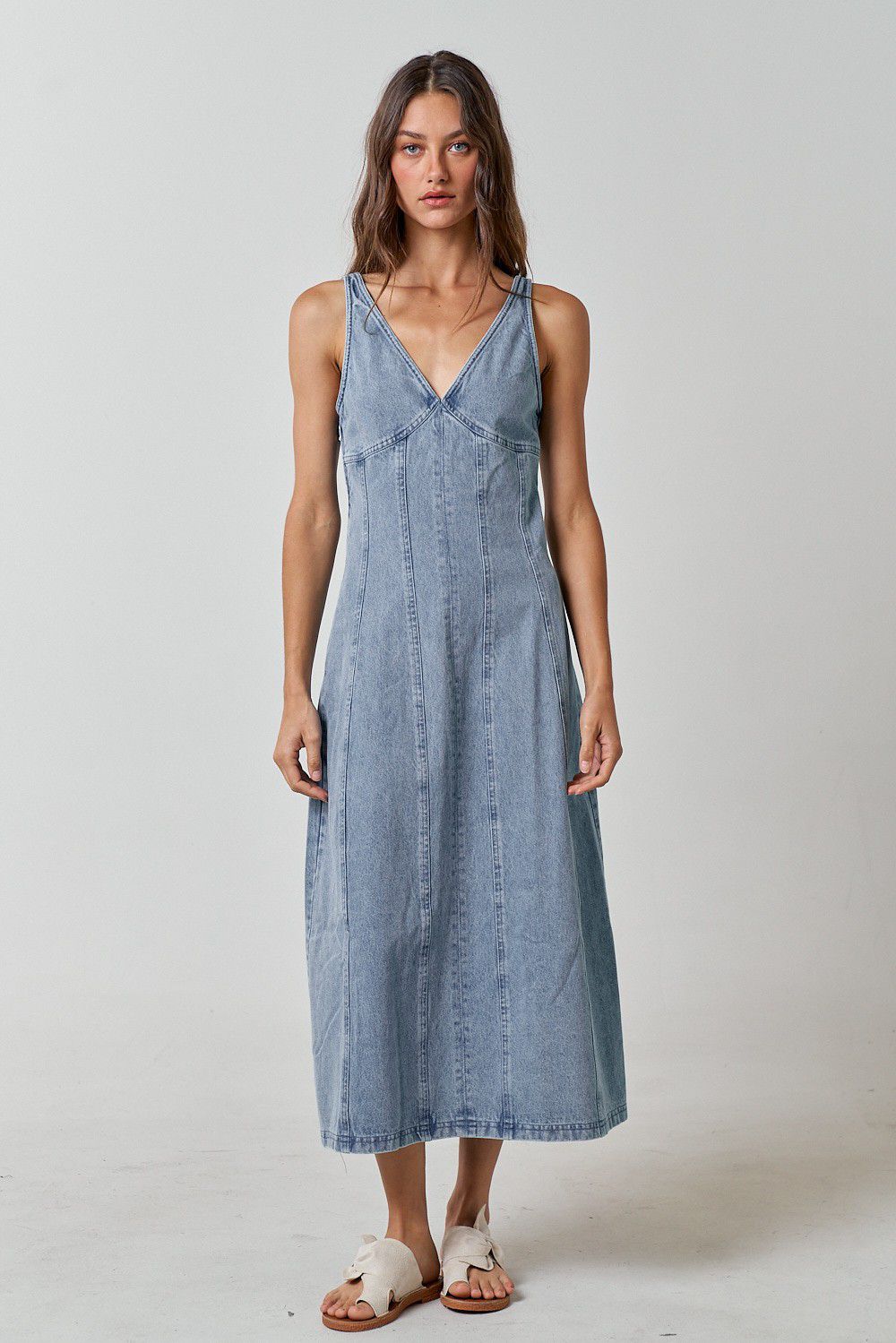 Forever Denim Maxi Dress