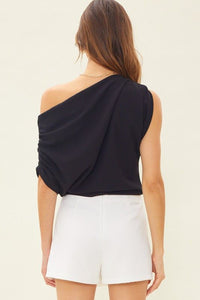 Black Draped Top