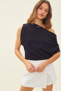 Black Draped Top