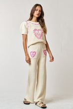 Load image into Gallery viewer, Love Nation Embroidered Pants In Rose
