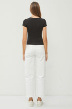 Load image into Gallery viewer, Contour Square Neck Tee in Black
