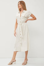 Load image into Gallery viewer, Spring Please Linen Dress in Natural
