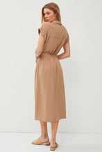 Load image into Gallery viewer, Spring Please Linen Dress in Mocha
