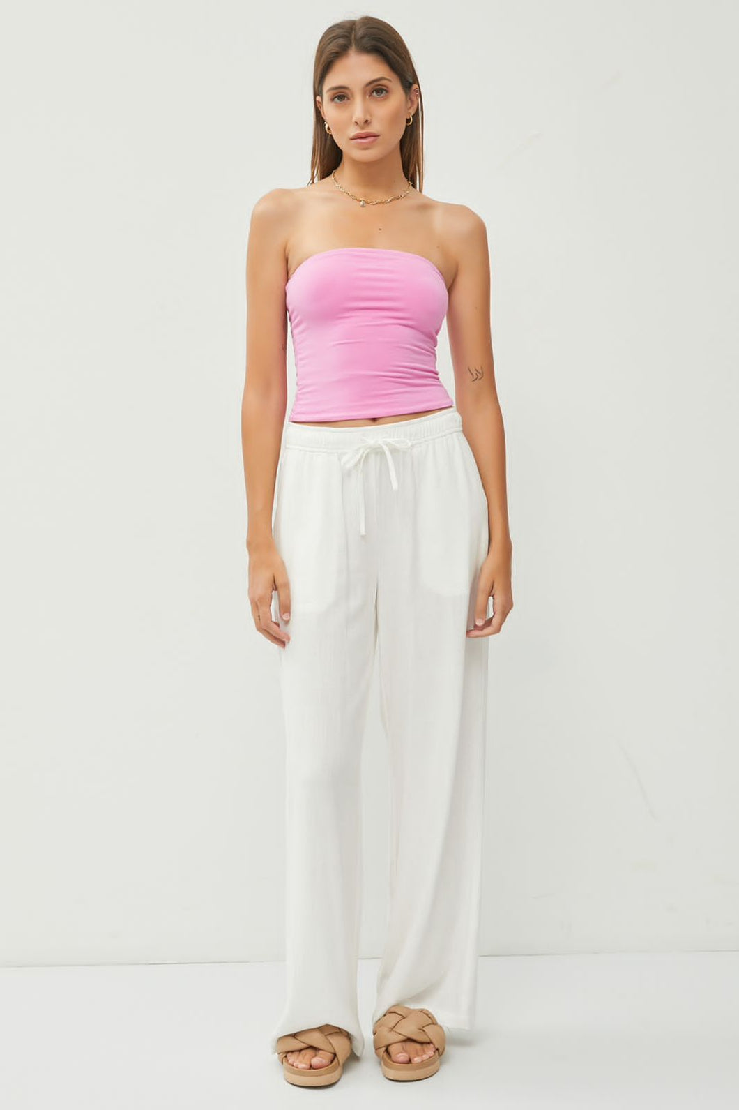 Linen Season Wide Leg Pants