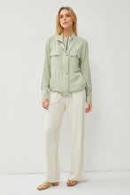 Load image into Gallery viewer, City Chic Sage Utility Jacket
