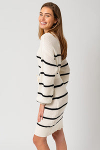 Cozy Dream Striped Knit Dress