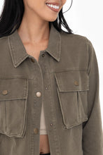 Load image into Gallery viewer, On the Move Olive Utility Jacket
