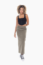 Load image into Gallery viewer, On the Move Olive Maxi Skirt
