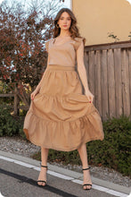 Load image into Gallery viewer, Journey of Love Midi Dress in Taupe
