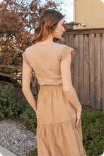 Load image into Gallery viewer, Journey of Love Midi Dress in Taupe
