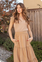 Load image into Gallery viewer, Journey of Love Midi Dress in Taupe
