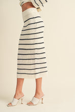 Load image into Gallery viewer, Take It Easy Stripe Crochet Skirt
