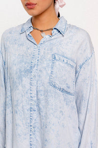 Look Into It Chambray Top