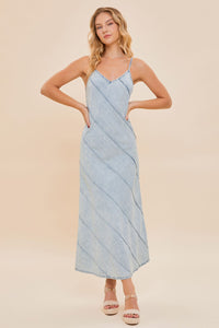 Good Feeling Denim Maxi Dress