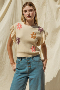 Daisy Pop Knit Top