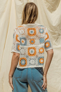 Here Comes The Sun Crochet Top