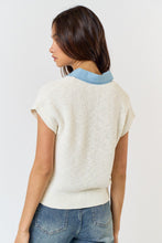 Load image into Gallery viewer, Hint of Jeans Knit Sweater
