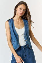 Load image into Gallery viewer, Effortless Cool Denim Vest
