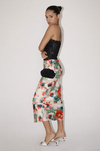 Art of Bloom Silk Slip Skirt