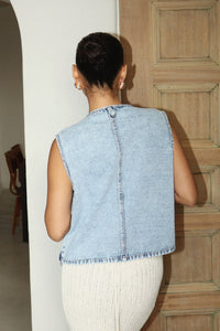 Pocketful Denim Vest