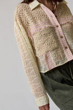 Load image into Gallery viewer, Crochet x Tweed Blouse
