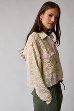 Load image into Gallery viewer, Crochet x Tweed Blouse
