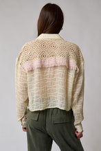 Load image into Gallery viewer, Crochet x Tweed Blouse
