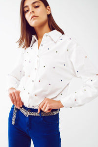 Sunshine Bling Button Down