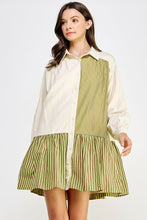 Load image into Gallery viewer, Sweetest Day Olive Poplin Dress
