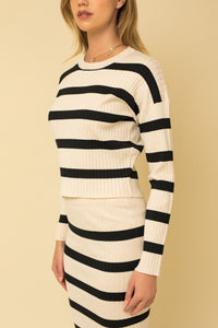 Parisian Chic Ribbed Sweater