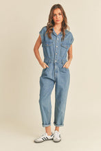 Load image into Gallery viewer, Denim Utility Jumpsuit
