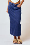 Denim Blue Maxi Skirt