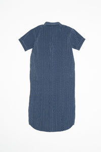 The Luke Dress In Dusty Blue