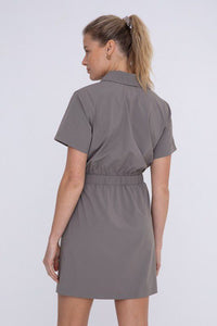 Cool Cargo Dress in Stone