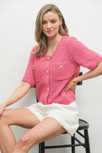 Load image into Gallery viewer, Parisian Chic Pink Cardi
