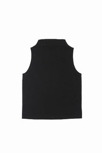 Dianne Mock Neck Top in Black