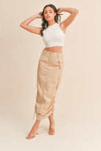 Load image into Gallery viewer, Beige Pocket Cargo Skirt
